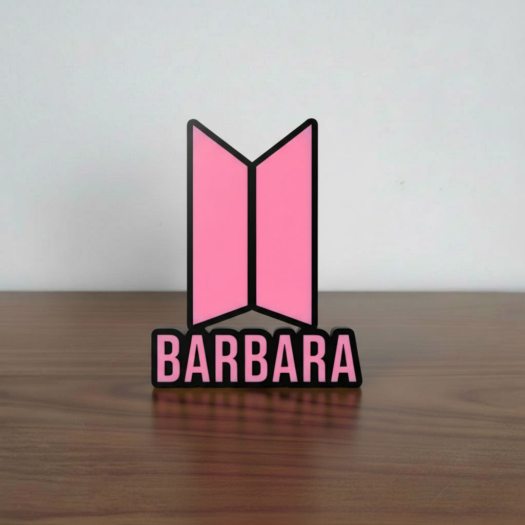 BTS Namensschild (individuell anpassbar)