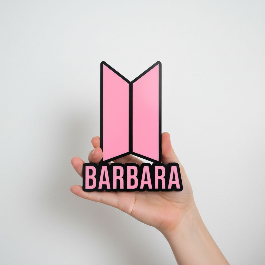 BTS Namensschild (individuell anpassbar)