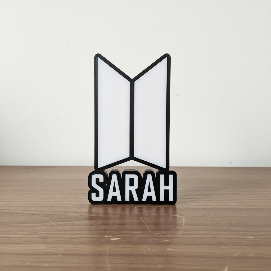 BTS Namensschild (individuell anpassbar)