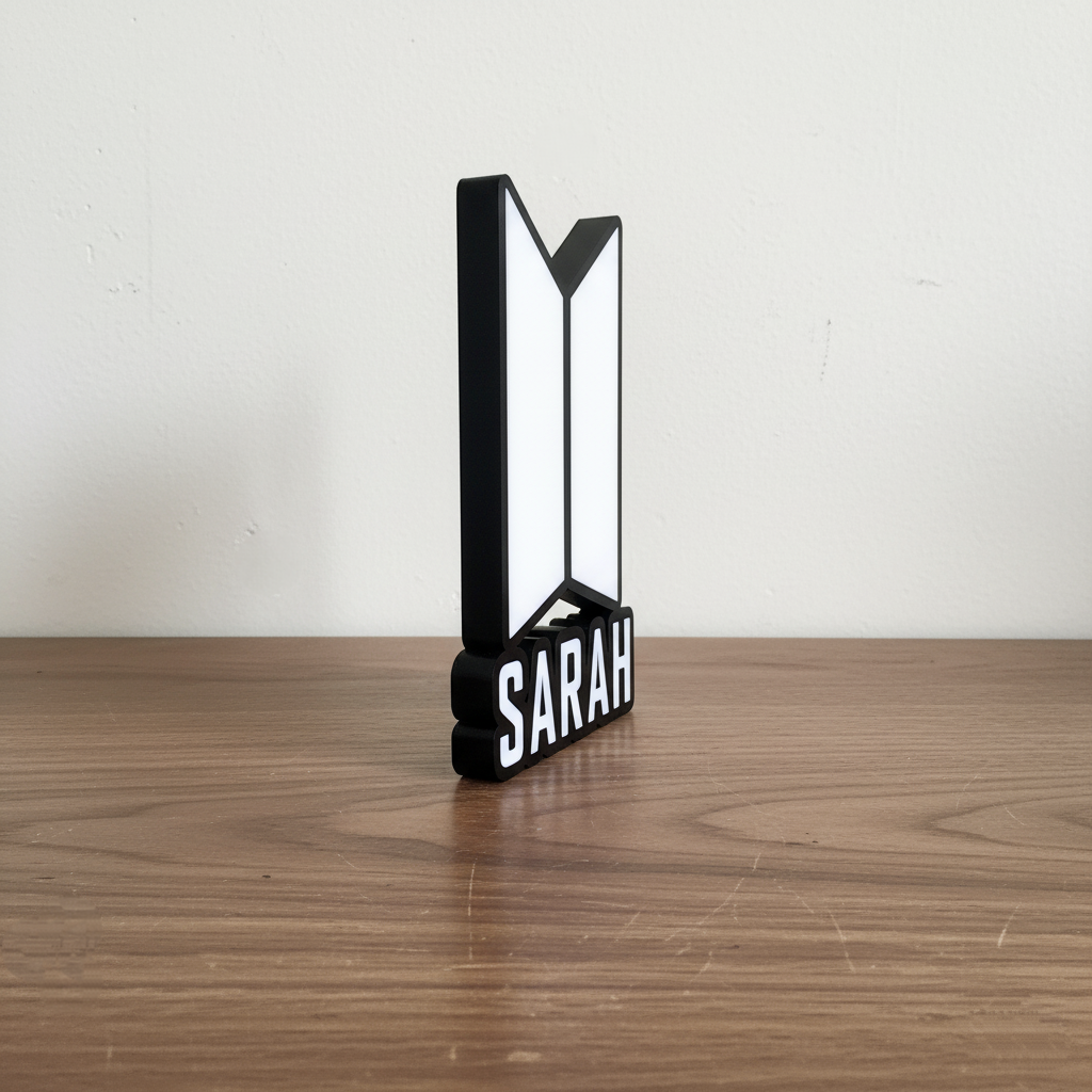 BTS Namensschild (individuell anpassbar)