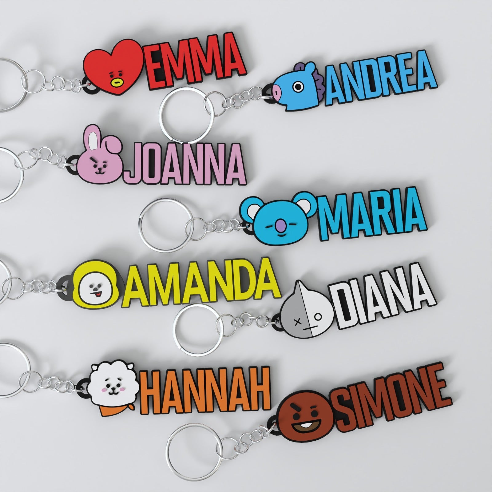 Portachiavi Personalizzati BT21